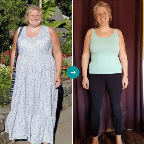 Melanie: Vorher-Nachher-Vergleich, 67 Kilogramm abgenommen