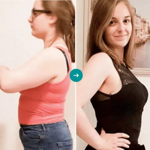 Michelle: Vorher-Nachher-Vergleich, 12 Kilogramm abgenommen